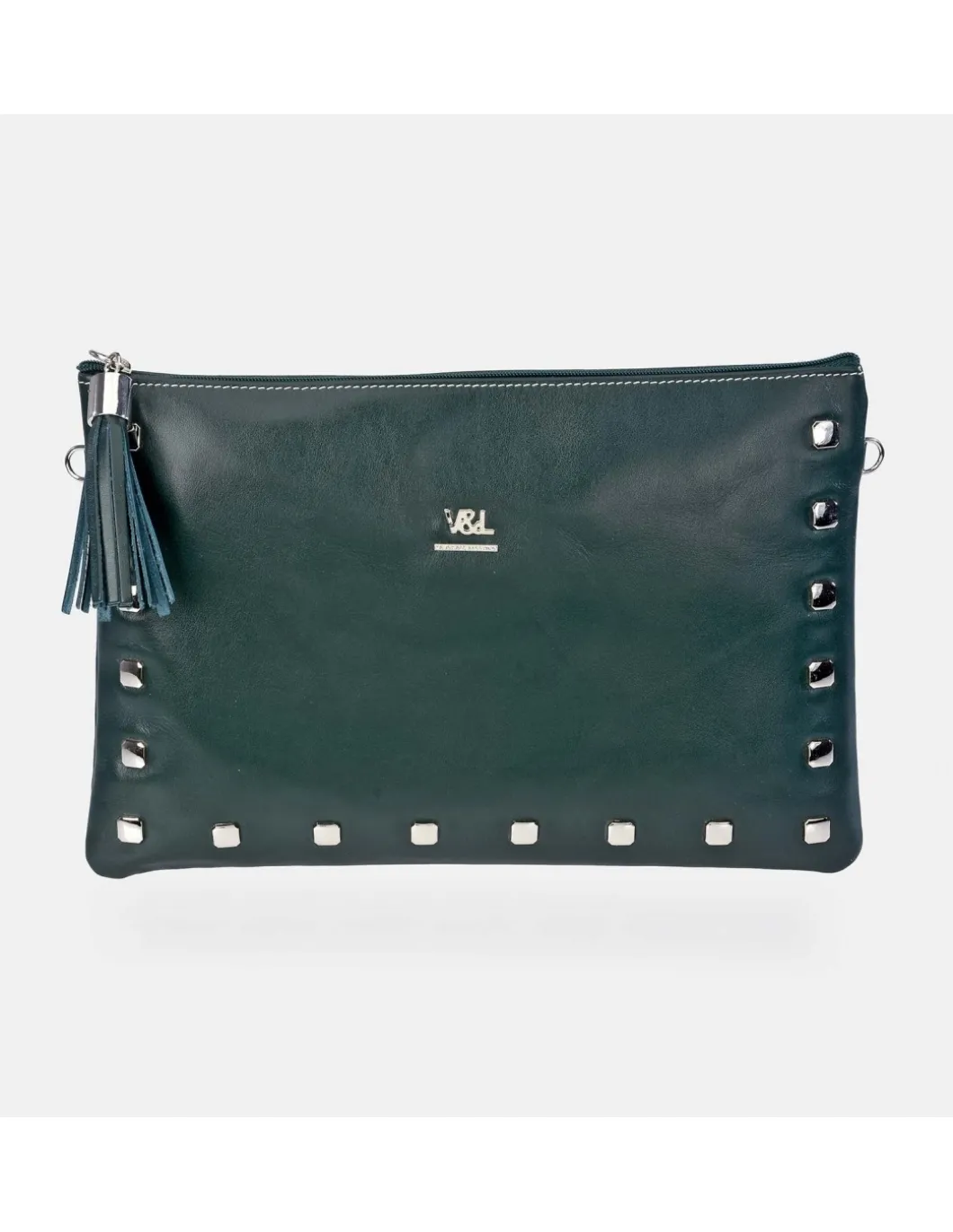 Victorio & Lucchino bolso de mano grande en piel con tachas y bandolera