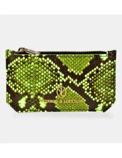 Victorio & Lucchino monedero tarjetero plano para mujer color Fluor