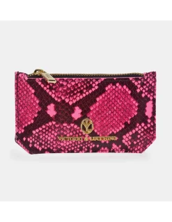 Victorio & Lucchino monedero tarjetero plano para mujer color Fluor