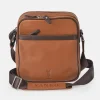 YANKO Bolso de cruzar con bandolera para hombre en piel con doble compartimento