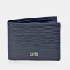 YANKO Cartera americano piel con monedero para hombre grabado raya