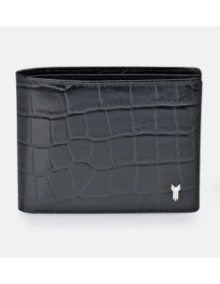YANKO cartera billetera tipo americano de piel para hombre con aplique