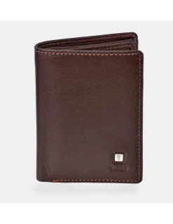 YANKO Cartera compacta para hombre en piel suave