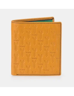YANKO Cartera con monedero para hombre en piel colores logo grabado