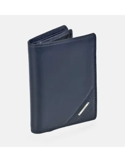 YANKO cartera con tarjetero en piel con aplique para hombre