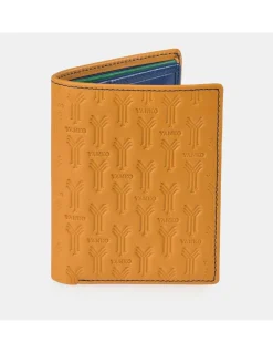 YANKO cartera pequeña para hombre en piel colores logo grabado