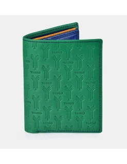 YANKO cartera pequeña para hombre en piel colores logo grabado