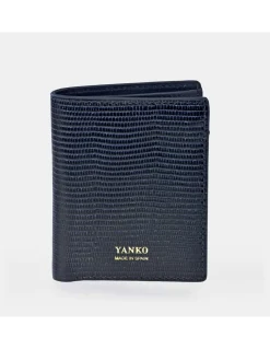 YANKO cartera piel para caballero grabado raya