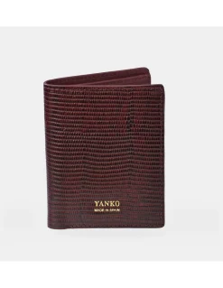 YANKO cartera piel para caballero grabado raya