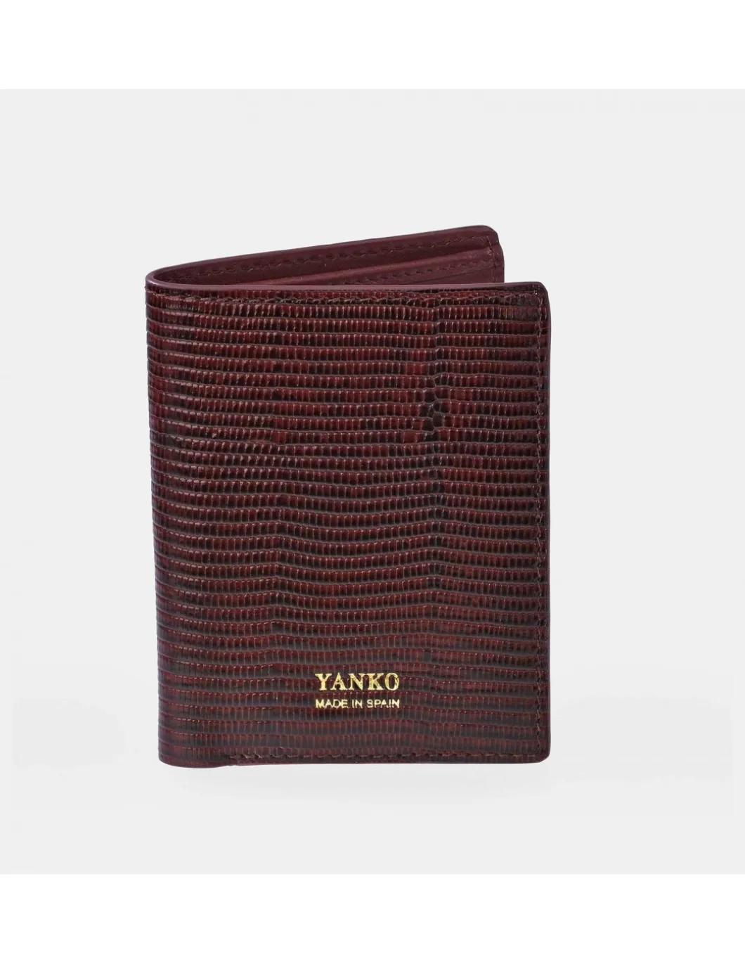 YANKO cartera piel para caballero grabado raya