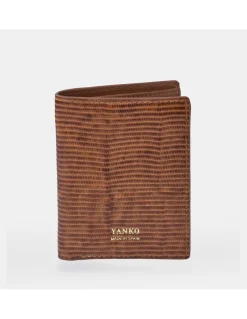 YANKO cartera piel para caballero grabado raya