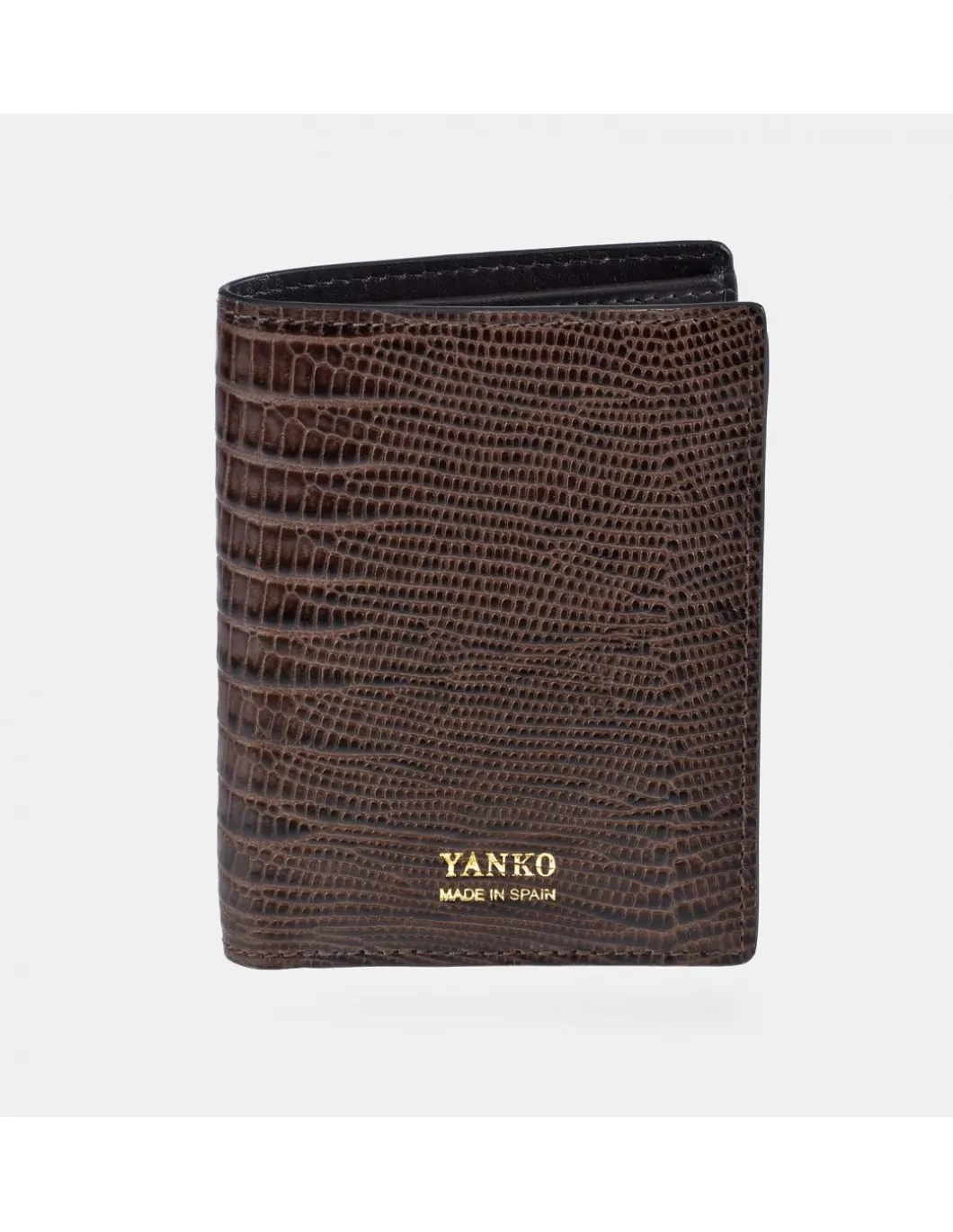YANKO cartera piel para caballero grabado raya