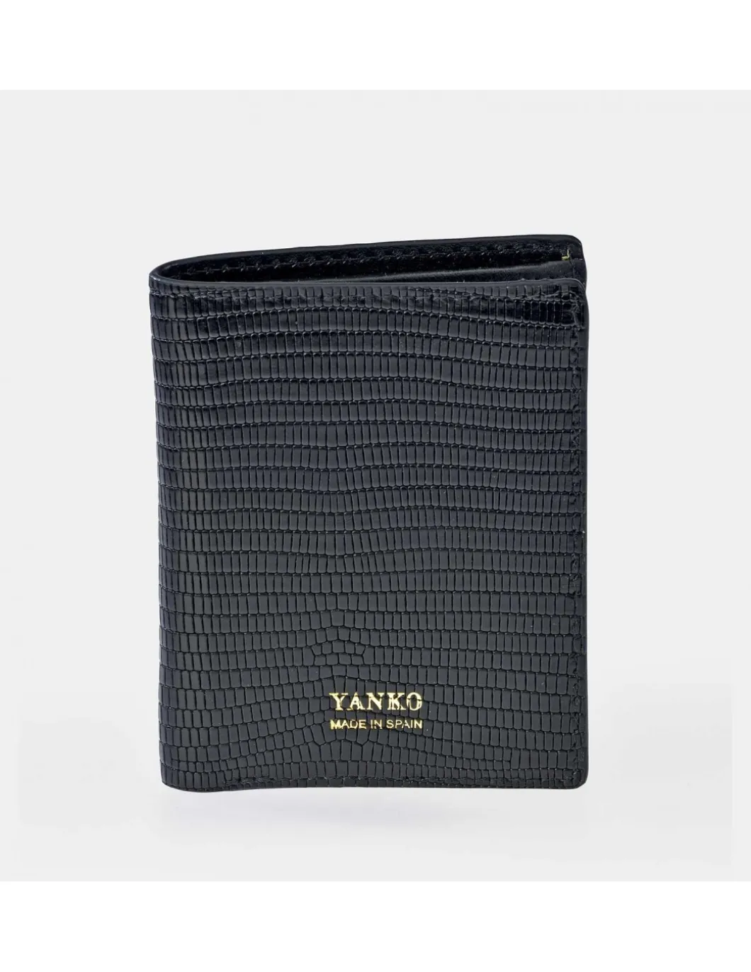 YANKO cartera piel para caballero grabado raya