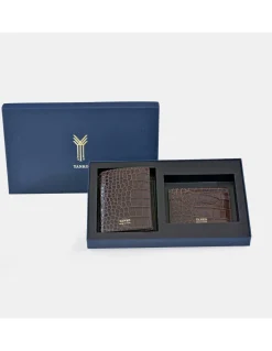 YANKO cartera piel para hombre con monedero interior y tarjetero plano con estuche de regalo