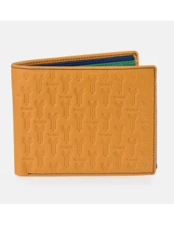 YANKO cartera tipo americano para hombre en piel grabado logo colores