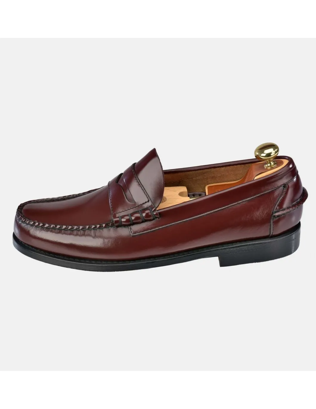 YANKO Zapato clásico piel hombre tipo Mocasín Antifaz costuras