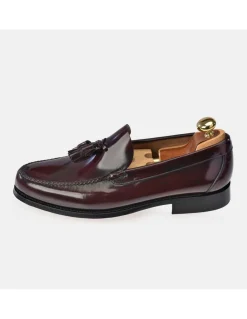YANKO Zapato Mocasín de piel para hombre con borlas