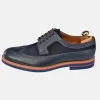 YANKO Zapato piel hombre piel combinada perforada