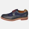YANKO Zapato piel hombre piel combinada cordones